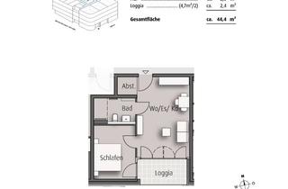 Wohnung mieten in Allee 82, 74072 Heilbronn, 2- Zimmer-Wohnung im Otthello - Stadthaus am Theater