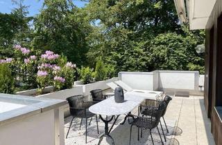 Penthouse mieten in 82031 Grünwald, Exklusives Penthouse-Flair | 120 m² Wohnfläche | 83 m² Süd-/West-Dachterrasse & Schwimmbad