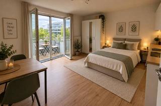 Wohnung mieten in Lange Weihe, 30880 Laatzen, Modernes möbliertes 1-Zimmer-Apartment mit Balkon & Einbauküche in Laatzen | Wohnen auf Zeit