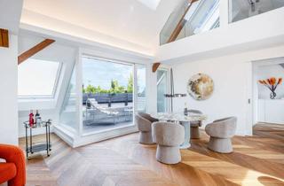 Wohnung kaufen in 80636 München, Historie trifft Luxus. Fertigstellung 2026 // Erstbezug. Außergewöhnliche 5-Zimmer-Maisonettewohnung mit Dachterrasse, Galerie und Lift in Neuhausen.
