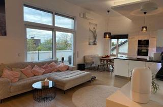 Penthouse kaufen in Rüdesheimer Straße 13a, 65239 Hochheim, Design-Penthousewohnung in Hochheim, Keyless-Living, gehobene weiße Hochglanz-EBK, Provisionsfrei!