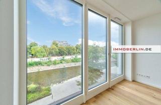 Wohnung kaufen in 10557 Berlin, IMMOBERLIN.DE - Wasserblick in Europacity! Neubauwohnung in sehr behaglicher Lage