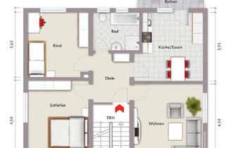 Wohnung mieten in 76437 Rastatt, 3-Zimmer-Wohnung mit Balkon in Rastatt