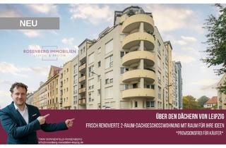 Wohnung kaufen in Herrnhuter Straße We 33, 04318 Leipzig, Provisionsfrei für Käufer: 2-Zimmer-Dachgeschosswohnung mit 2 Dachterrassen & Tiefgarage in Leipzig!