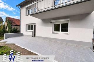 Wohnung kaufen in 97199 Ochsenfurt, Stilvoll wohnen – kernsanierte Erdgeschosswohnung mit großer Wohnküche und viel Platz im Freien