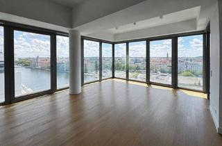 Loft kaufen in Mühlenstraße 60, 10243 Friedrichshain, Living Levels: ca. 170 m² Loft mit Spreeblick – 4,5 Zimmer, 3,40 m Decken, Concierge, 2 Stellplätze