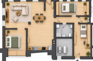 Wohnung mieten in 83454 Anger, Erdgeschosswohnung direkt in der Natur: 3,5 Zimmerwohung in Anger
