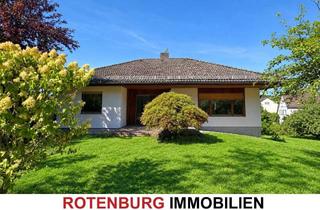 Haus mieten in 36199 Rotenburg, Großzügiger Bungalow mit Terrasse, Balkon und großem Garten in stadtnaher Lage in Rotenburg