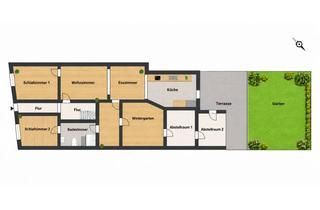 Wohnung mieten in 50374 Erftstadt, Wohnen mit Charakter – Garten, Terrasse und Wintergarten in Erftstadt-Liblar