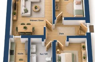 Wohnung mieten in Willicher Straße 41, 40670 Meerbusch, Meerbusch-Osterath - 3-Zimmer-Wohnung mit Loggia -