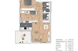 Wohnung mieten in Marie-Kurz-Hof, 72762 Reutlingen, 3 Zimmer Wohnung im 1. OG mit Wohnberechtigungsschein