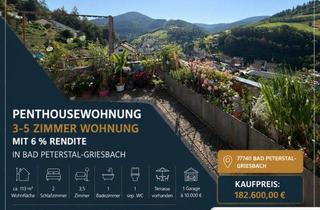 Penthouse kaufen in Forsthausstr., 77740 Bad Peterstal-Griesbach, Sonnige Penthousewohnung mit Traumaussicht