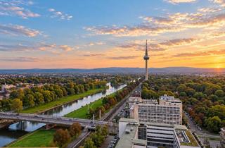 Wohnung mieten in Collinistraße, 68161 Schwetzingerstadt, Möbliertes 1-Zimmer-Apartment mit Balkon & Neckarblick | Collini-Center Mannheim