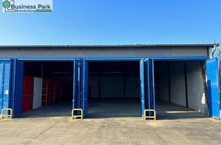 Gewerbeimmobilie mieten in 14772 Hohenstücken, 240 m² Lagerhalle in Brandenburg – LKW-Zufahrt, 2 Tore, gesichertes Gewerbegelände – 960 €