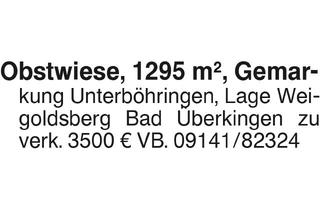 Grundstück zu kaufen in 73337 Bad Überkingen, Grundstück in Bad Überkingen (73337)