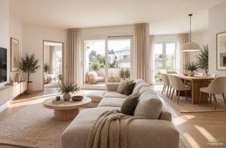 Wohnung kaufen in 13127 Berlin, Modernes Wohnen mit Stil - Lichtdurchflutete 3-Zimmer-Neubauwohnung mit Loggia