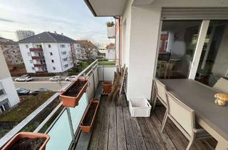 Wohnung mieten in Komturstraße 39, 79106 Stühlinger, Zwischenmiete 16.11.26 bis 30.06.27: Helle 4-Zimmer-Wohnung, ca. 100 m², teilmöbliert, großer Balkon