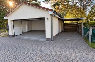 Lager mieten in Wernsdorfer Straße 33d, 15713 Königs Wusterhausen, Doppelgarage mit Werkstattraum (Lagerraum) sowie Carport mit weiterem Stellplatz davor
