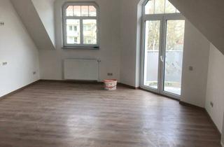 Wohnung mieten in Lange Straße 28, 08525 Plauen, große moderne 4-Raum DG-Wohnung mit Dusche und Balkon
