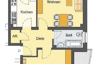 Wohnung mieten in Mittelfeld 11, 44532 Lünen, Moderne 2-Zimmer-Etagenwohnung in preisgekrönter Gartenstadt Lünen
