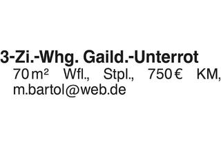 Wohnung mieten in 74405 Gaildorf, 3 Zi Whg Gaild.Unterrot