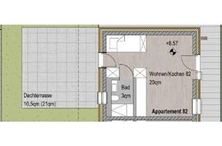 Wohnung kaufen in 85435 Erding, Modernes 1-Zimmer-Apartment in Erding mit großzügiger Dachterrasse | 33,5 m²