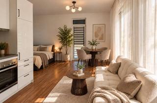 Wohnung mieten in Hauptstraße, 63773 Goldbach, Modernes, voll möbliertes Apartment mit Terrasse, Garten und Parkplatz in Goldbach – 1.190 € all-inc