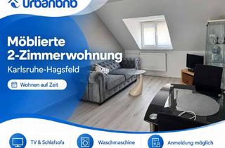 Immobilie mieten in Ruschgraben, 76139 Hagsfeld, Wohnen auf Zeit mieten in Karlsruhe - möblierte 2-Zimmer-Wohnung buchen