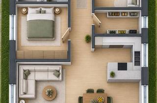 Wohnung mieten in 86660 Tapfheim, Hochwertige Neubauwohnung mit Terrasse, Garten und großzügigem Wohnbereich