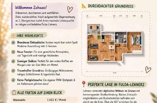 Wohnung mieten in Königsberger Str, 36039 Fulda, Wohnen mit Charakter: 2-Zimmer-Wohnung in Fulda