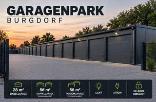 Garagen mieten in 31303 Burgdorf, NEU IN BURGDORF | Großzügige Garagen ab 28 m² sicher, modern, Licht & mit Strom