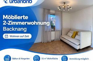 Immobilie mieten in Stiftsgrundhof, 71522 Backnang, 2-Zimmerwohnung mit Balkon in Backnang – Wohnen auf Zeit