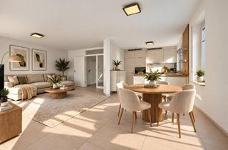 Wohnung kaufen in 48431 Rheine, Rheine - Bezugsfreie 2-Zimmer-Erdgeschosswohnung mit über 30 m² Terrasse und neuwertiger Küche in Rheine