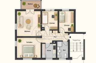 Wohnung kaufen in 72213 Altensteig, Bereit für Ihre erste eigene Wohnung? Schöne, helle Vierzimmerwohnung mit Balkon in Altensteig