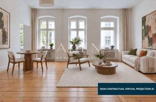 Wohnung kaufen in Savignyplatz, 10623 Charlottenburg, Nahe Savignyplatz! Altbaucharme: Helle 2-Zimmer-Wohnung mit Dielen & Stuck - bezugsfertig!
