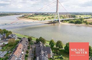 Wohnung kaufen in 40223 Flehe, Erste Rheinlage // Nießbrauch-Investment 4 Zimmer Maisonette mit großem Garten